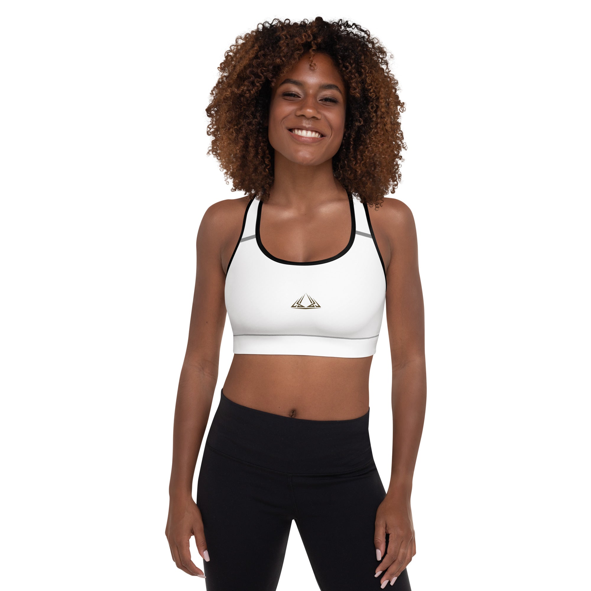 PHUNKYN Padded Sports Bra (White) | Sports Bras Sports Bra from PHUNKYN