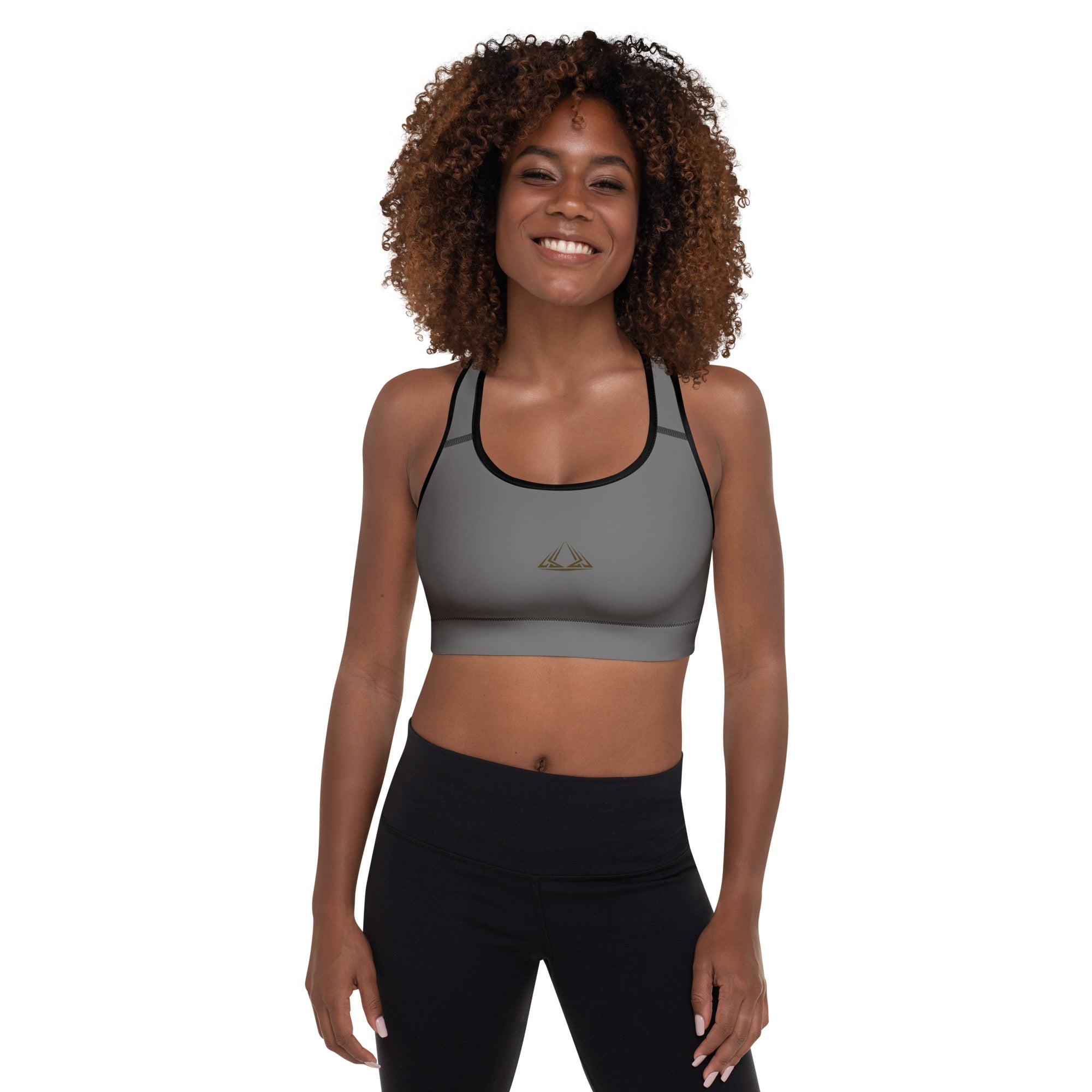 PHUNKYN Padded Sports Bra (Grey) | Sports Bras Sports Bra from PHUNKYN