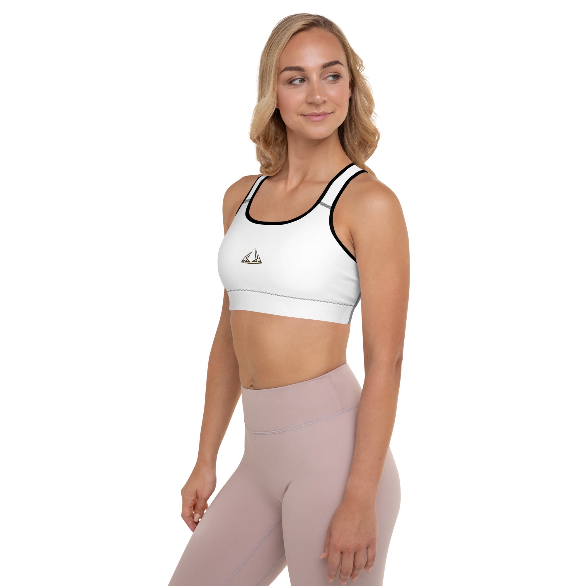 PHUNKYN Padded Sports Bra (White) | Sports Bras Sports Bra from PHUNKYN