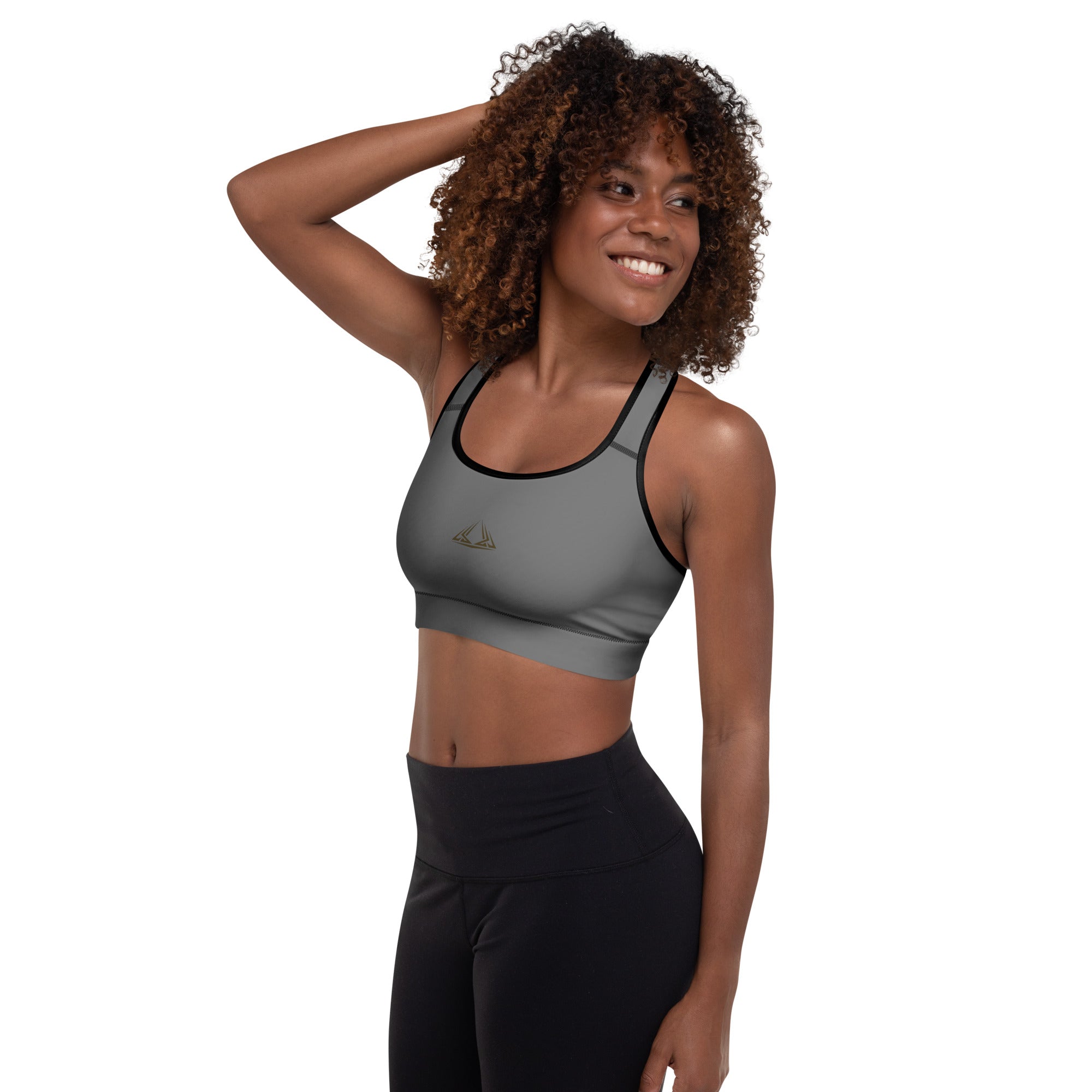 PHUNKYN Padded Sports Bra (Grey) | Sports Bras Sports Bra from PHUNKYN