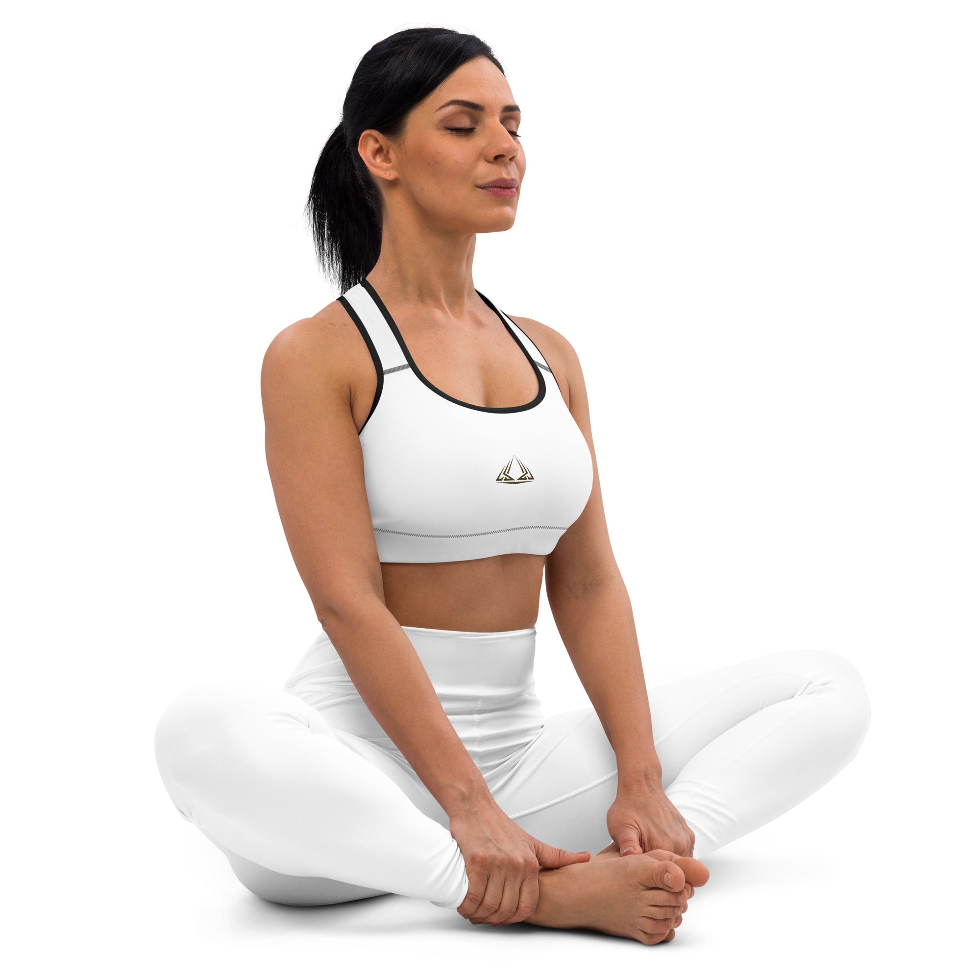 PHUNKYN Padded Sports Bra (White) | Sports Bras Sports Bra from PHUNKYN