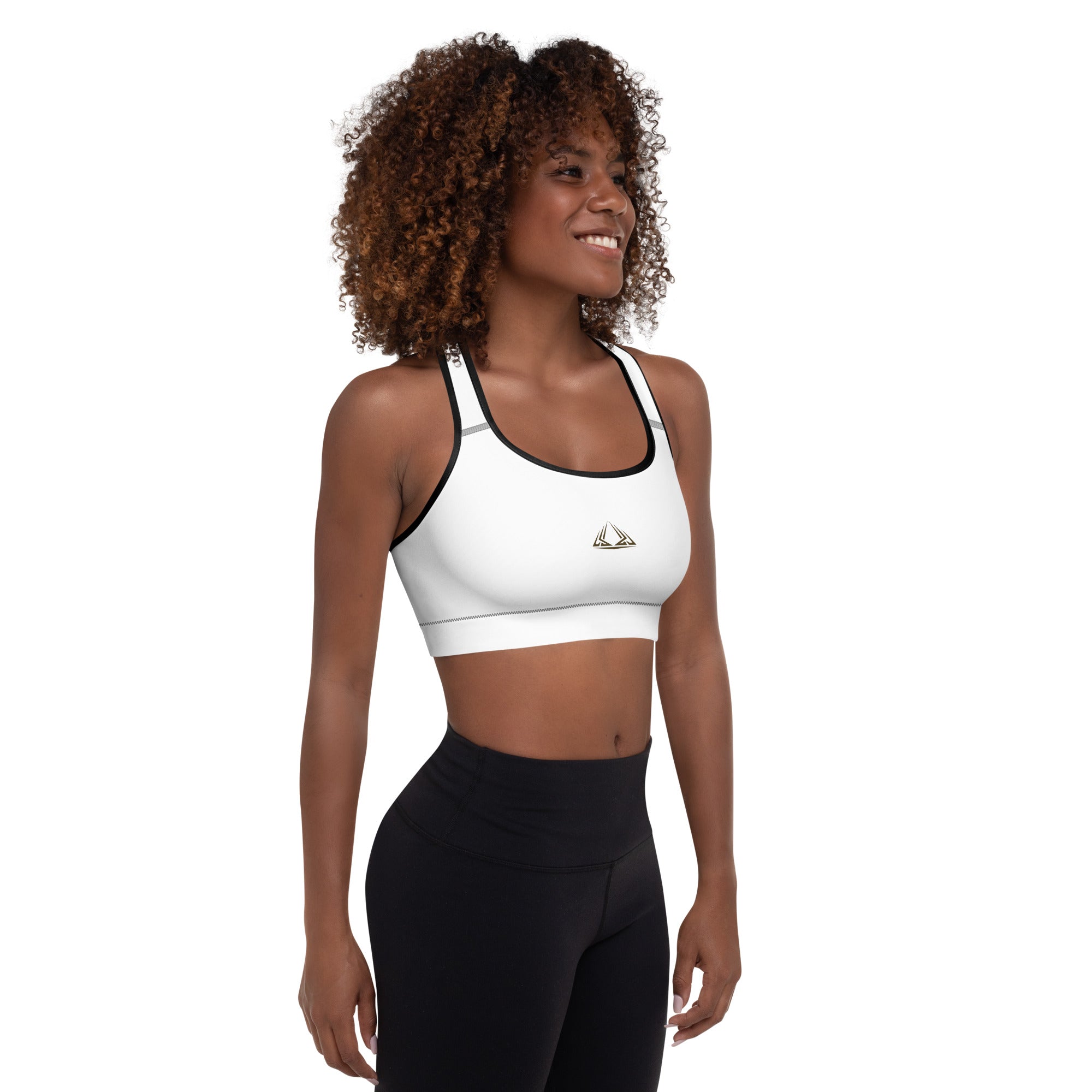 PHUNKYN Padded Sports Bra (White) | Sports Bras Sports Bra from PHUNKYN