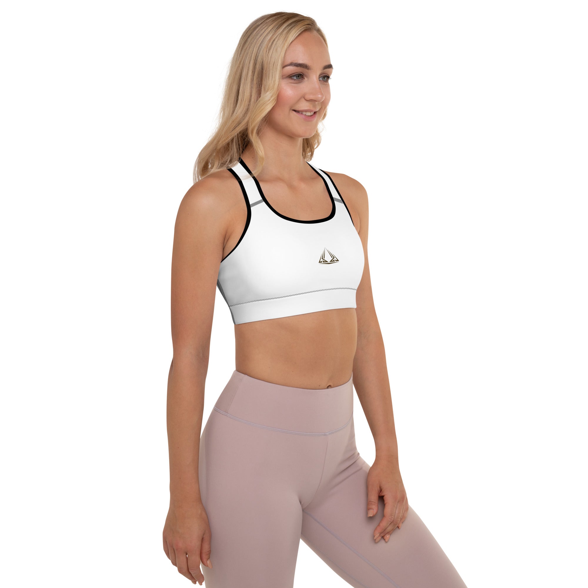 PHUNKYN Padded Sports Bra (White) | Sports Bras Sports Bra from PHUNKYN