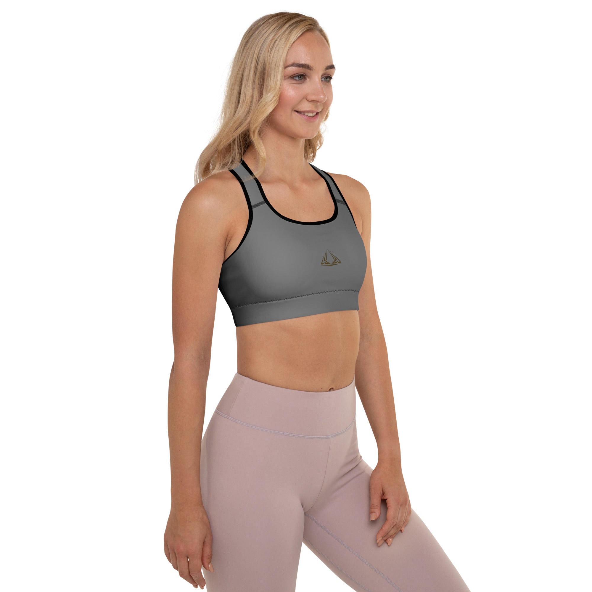 PHUNKYN Padded Sports Bra (Grey) | Sports Bras Sports Bra from PHUNKYN