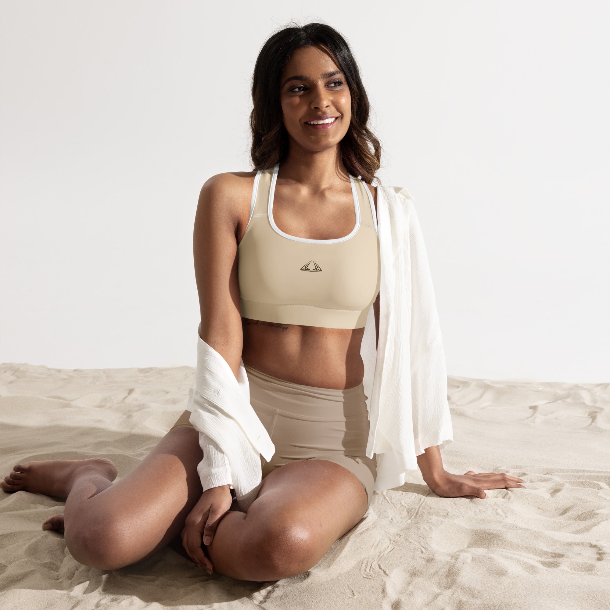 PHUNKYN Padded Sports Bra (Champagne) | Sports Bras Sports Bra from PHUNKYN