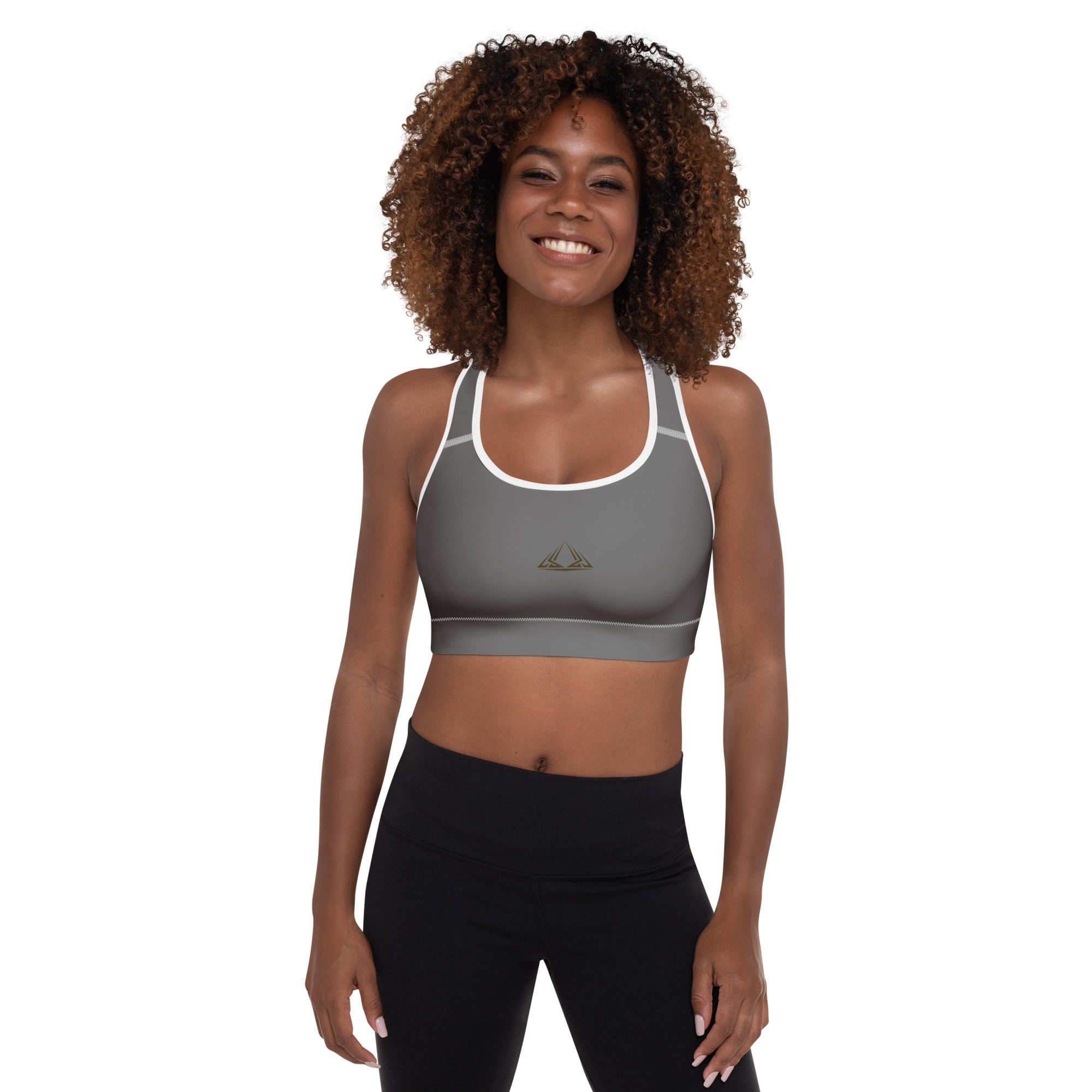 PHUNKYN Padded Sports Bra (Grey) | Sports Bras Sports Bra from PHUNKYN