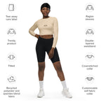 PHUNKYN Athletic Long-sleeve Crop Top (Champagne) | Crop Tops Crop Top from PHUNKYN