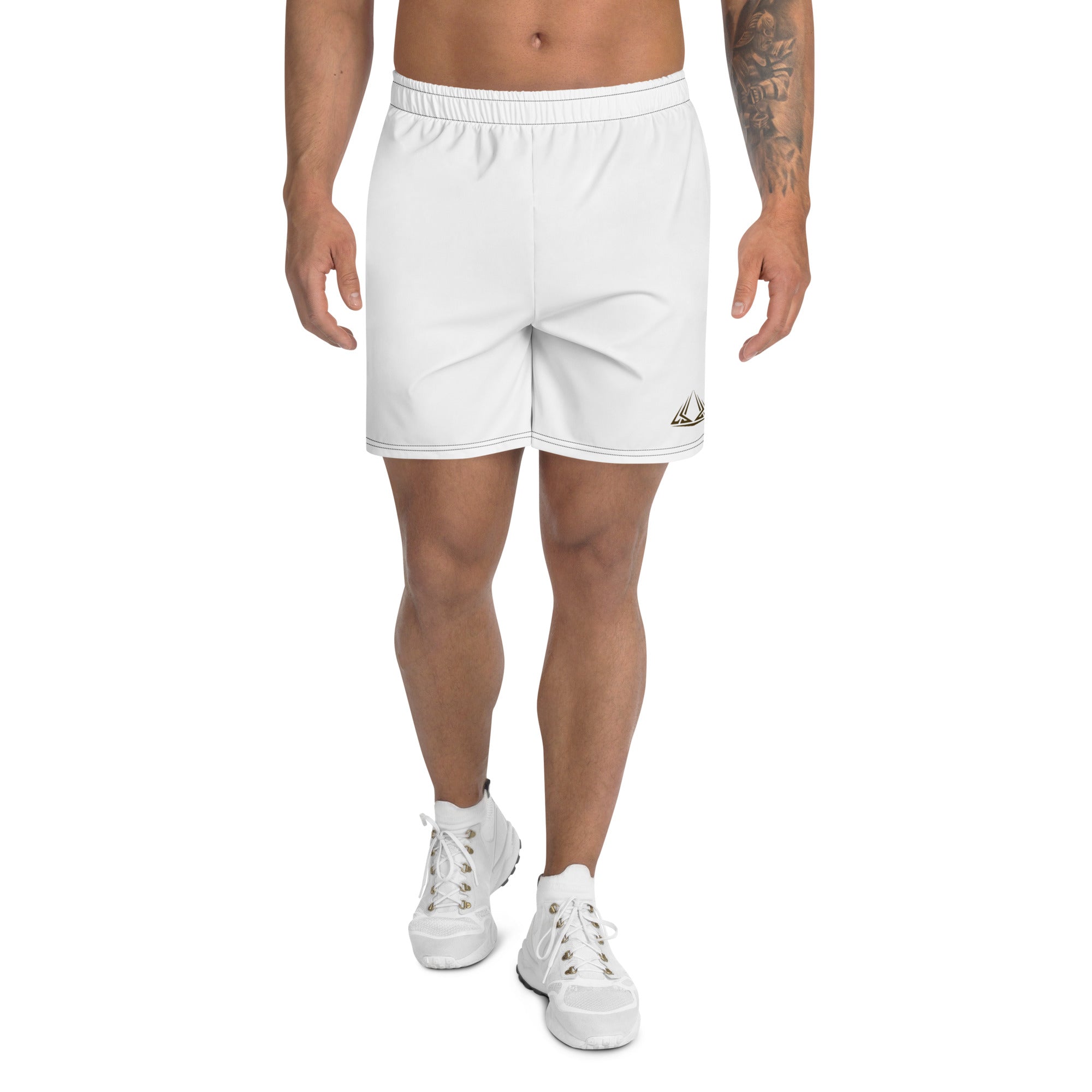 PHUNKYN Athletic Long Shorts (White) | Shorts T-Shirt from PHUNKYN