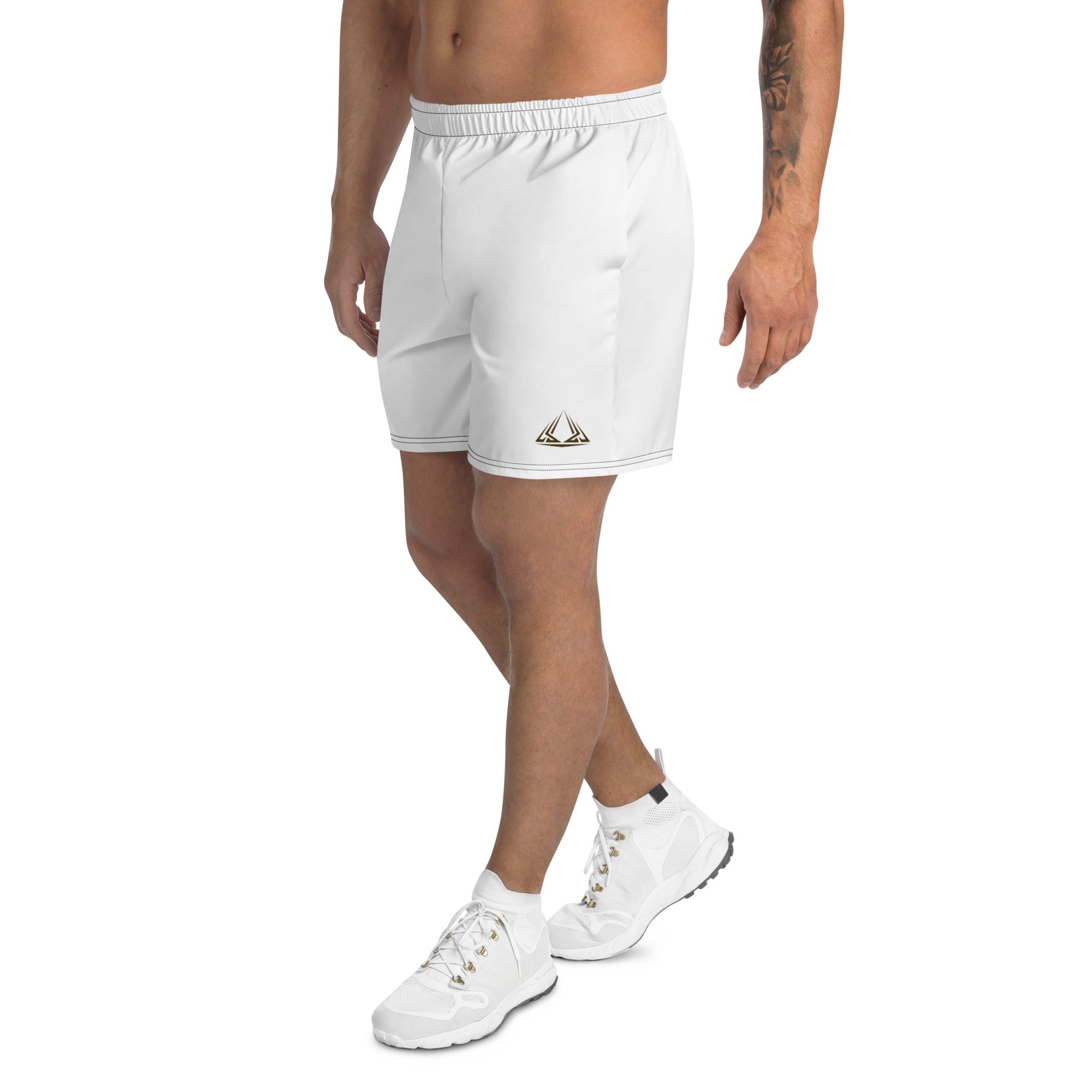 PHUNKYN Athletic Long Shorts (White) | Shorts T-Shirt from PHUNKYN