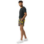 PHUNKYN Distressed Smiley Athletic Shorts | Shorts Shorts from PHUNKYN
