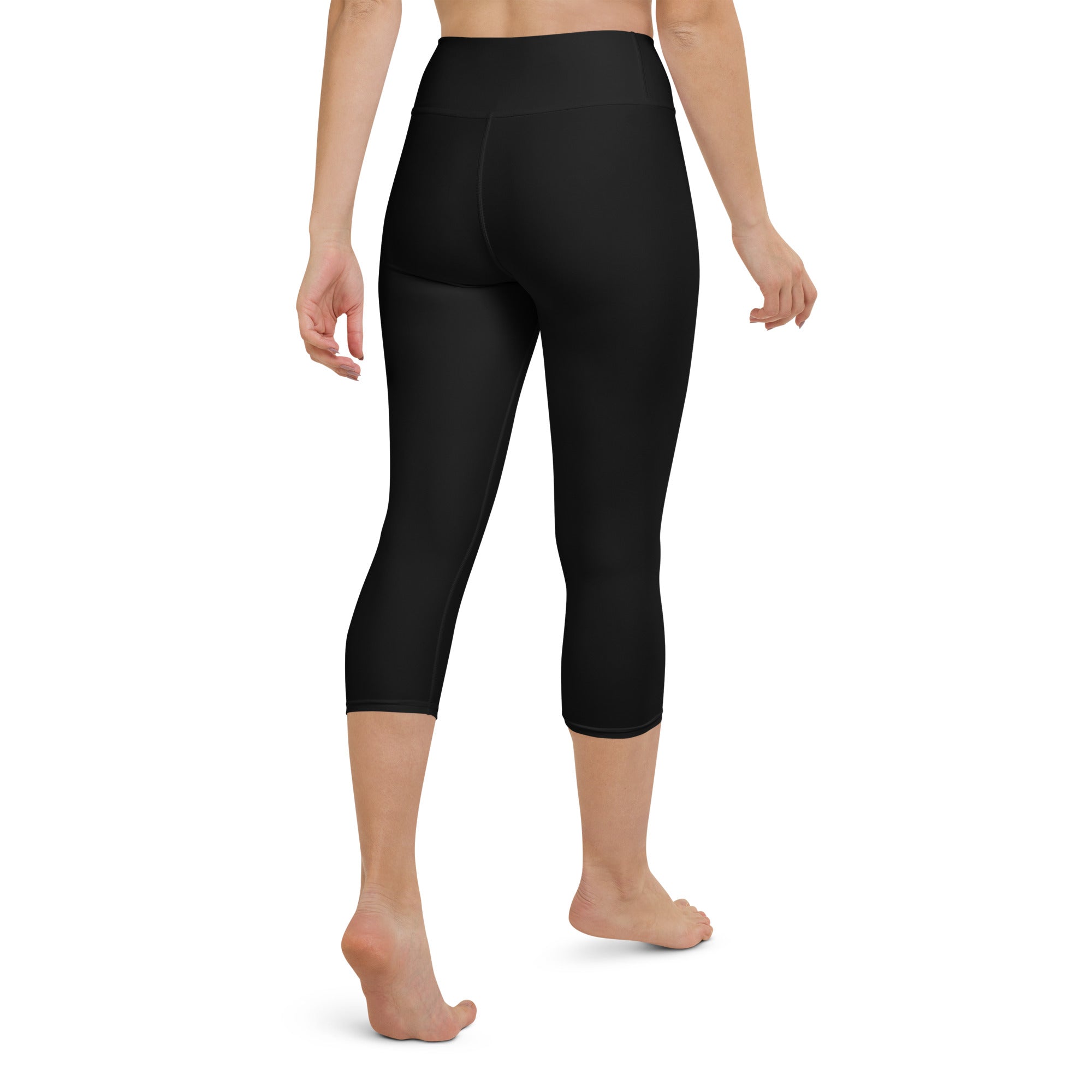 PHUNKYN High Waist Yoga Capri Leggings (Black) | Leggings Leggings from PHUNKYN