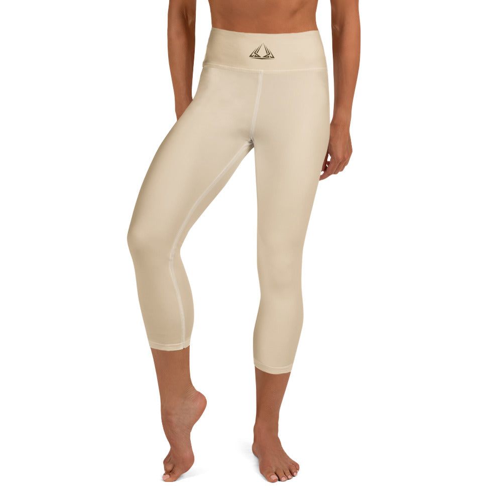 PHUNKYN Yoga Capri Leggings (Champagne) | Leggings Leggings from PHUNKYN
