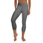 PHUNKYN High Waist Yoga Capri Leggings (Grey) | Leggings Leggings from PHUNKYN