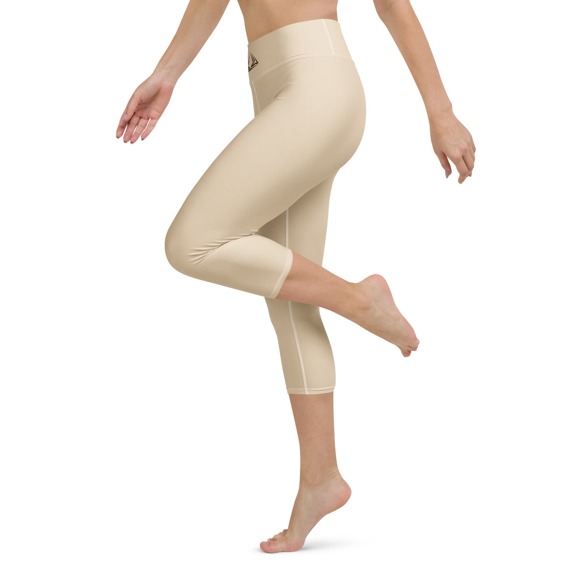 PHUNKYN Yoga Capri Leggings (Champagne) | Leggings Leggings from PHUNKYN