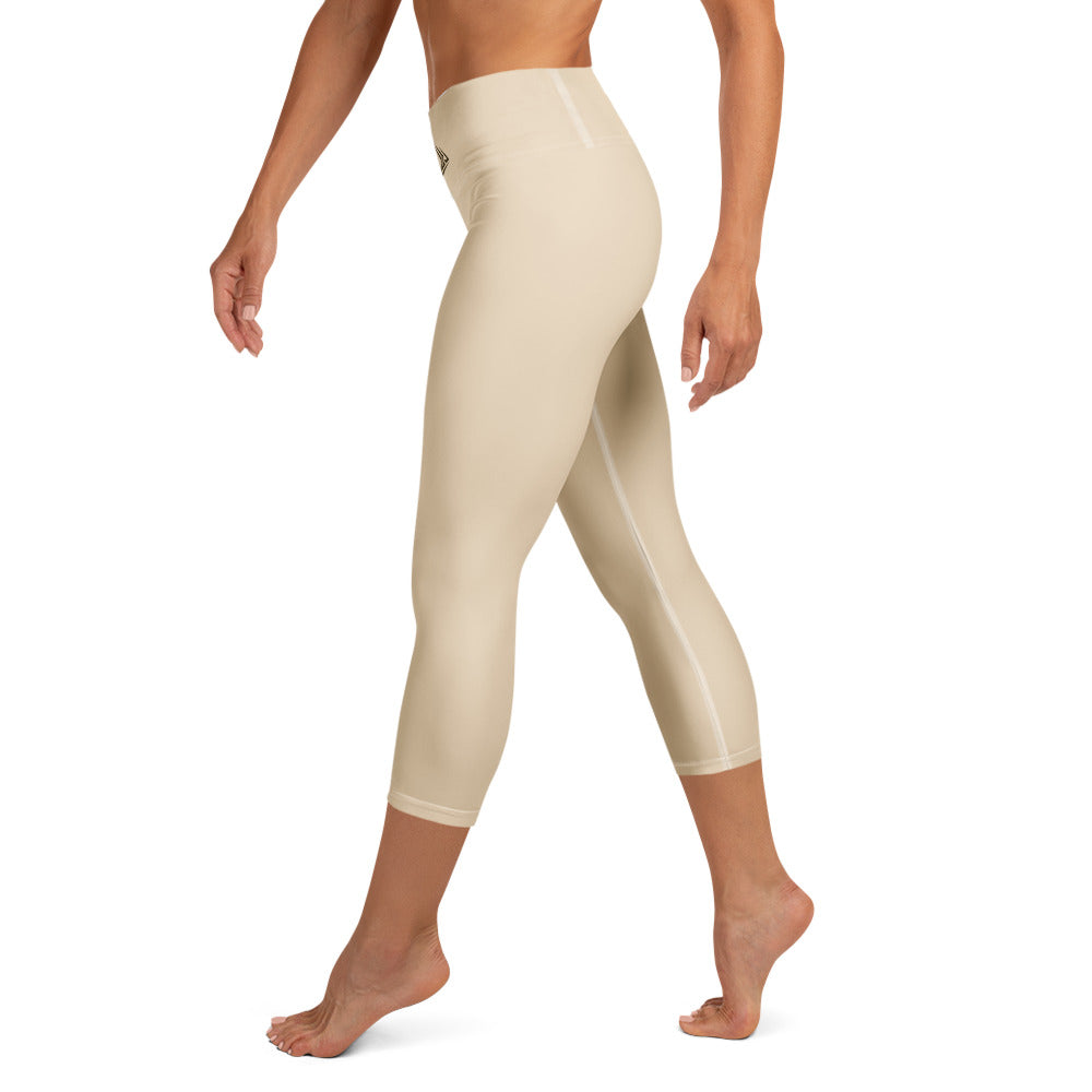 PHUNKYN Yoga Capri Leggings (Champagne) | Leggings Leggings from PHUNKYN
