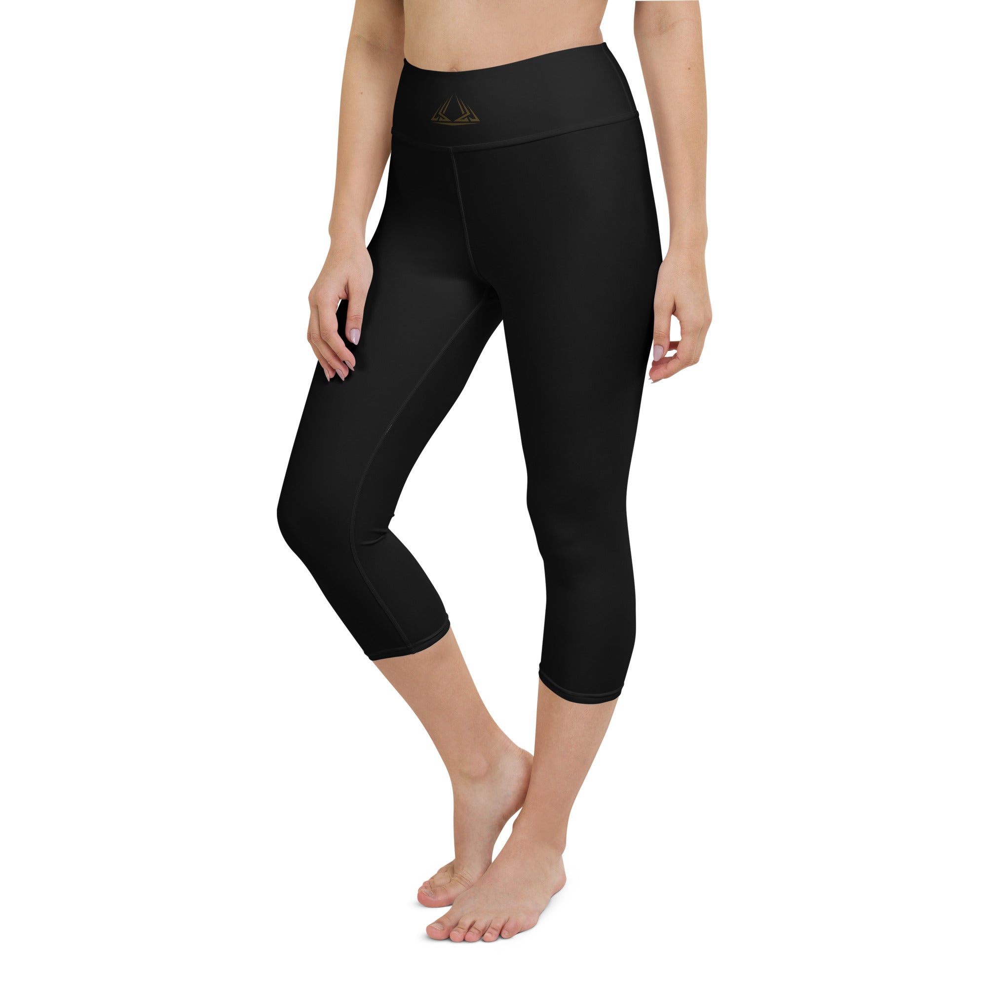 PHUNKYN High Waist Yoga Capri Leggings (Black) | Leggings Leggings from PHUNKYN