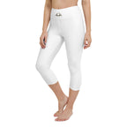 PHUNKYN High Waist Yoga Capri Leggings (White) | Leggings Leggings from PHUNKYN