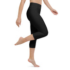 PHUNKYN High Waist Yoga Capri Leggings (Black) | Leggings Leggings from PHUNKYN