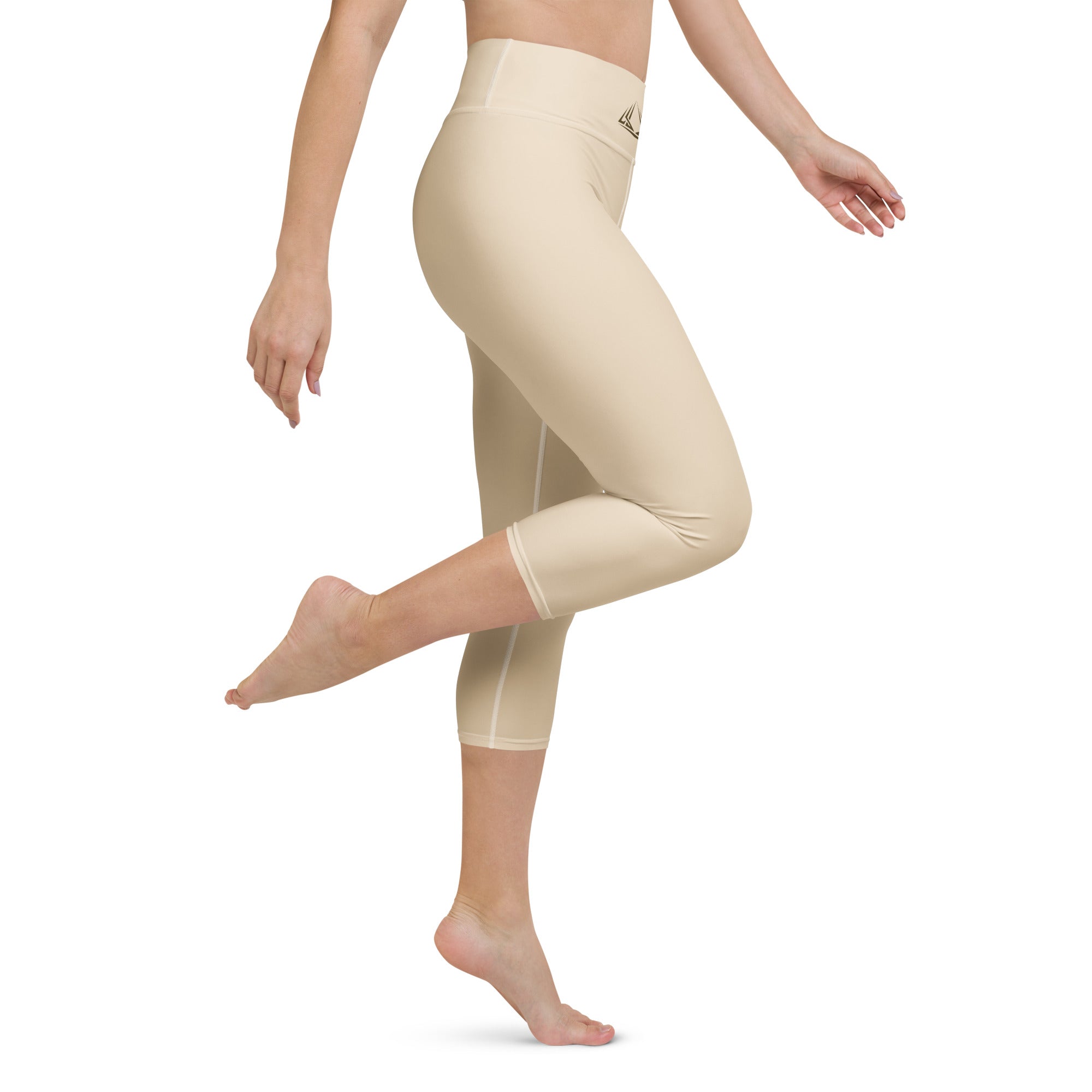 PHUNKYN Yoga Capri Leggings (Champagne) | Leggings Leggings from PHUNKYN