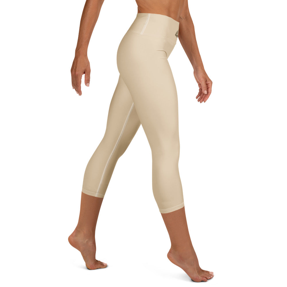 PHUNKYN Yoga Capri Leggings (Champagne) | Leggings Leggings from PHUNKYN