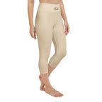 PHUNKYN Yoga Capri Leggings (Champagne) | Leggings Leggings from PHUNKYN