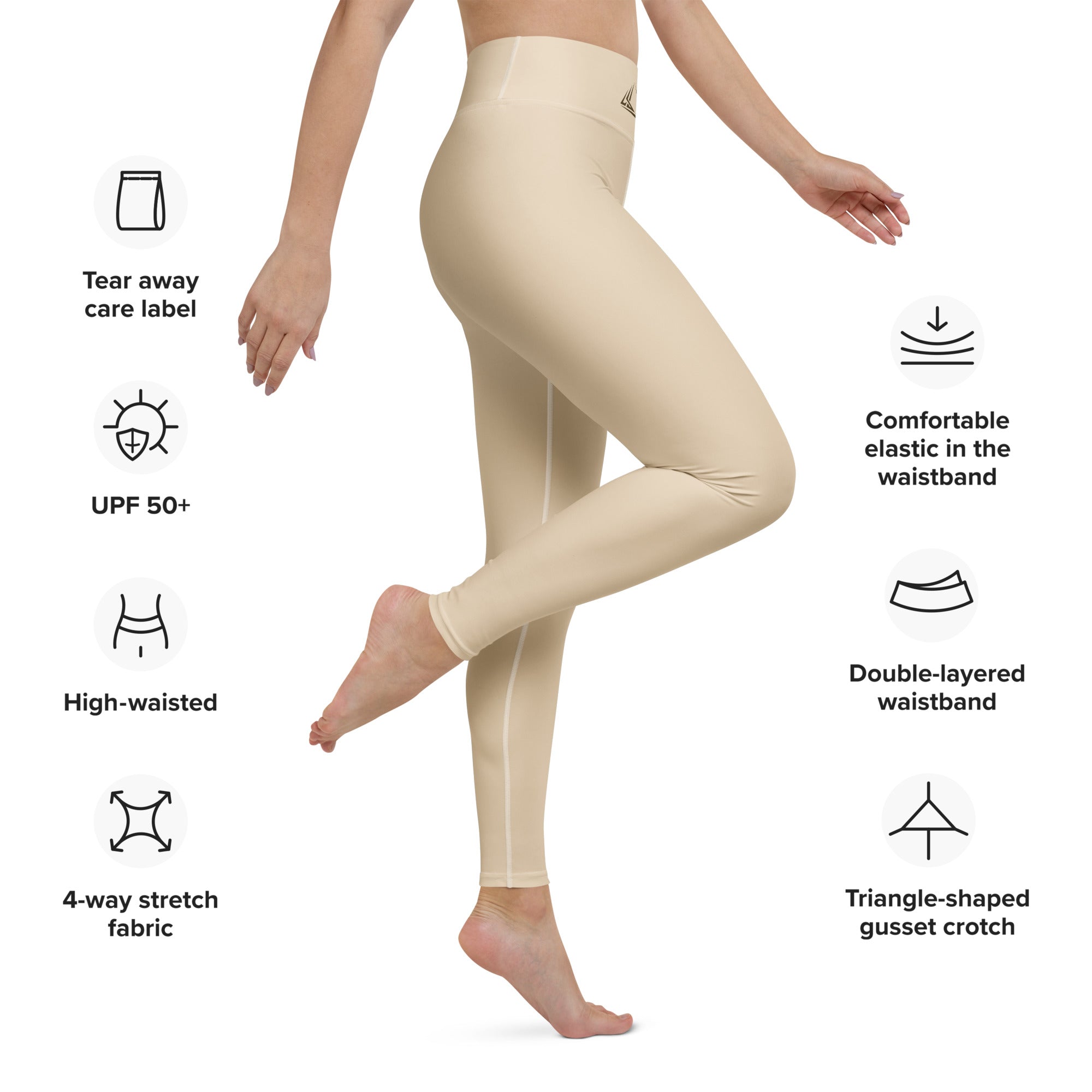 PHUNKYN Active Leggings (Champagne) | Leggings Leggings from PHUNKYN