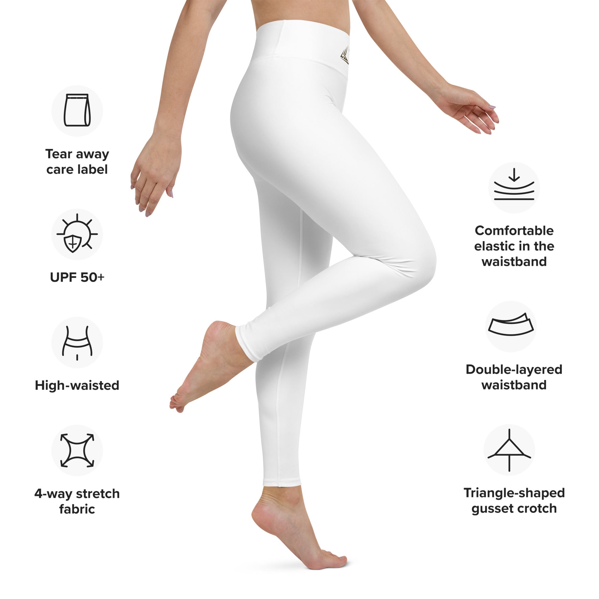 PHUNKYN Active Leggings (White) | Leggings Leggings from PHUNKYN