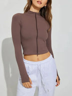 Zip Up Long Sleeve Active Outerwear | Jackets Jacket from PHUNKYN