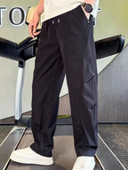 Men's Drawstring Wide Leg Pants | Joggers Wide Leg pants from PHUNKYN