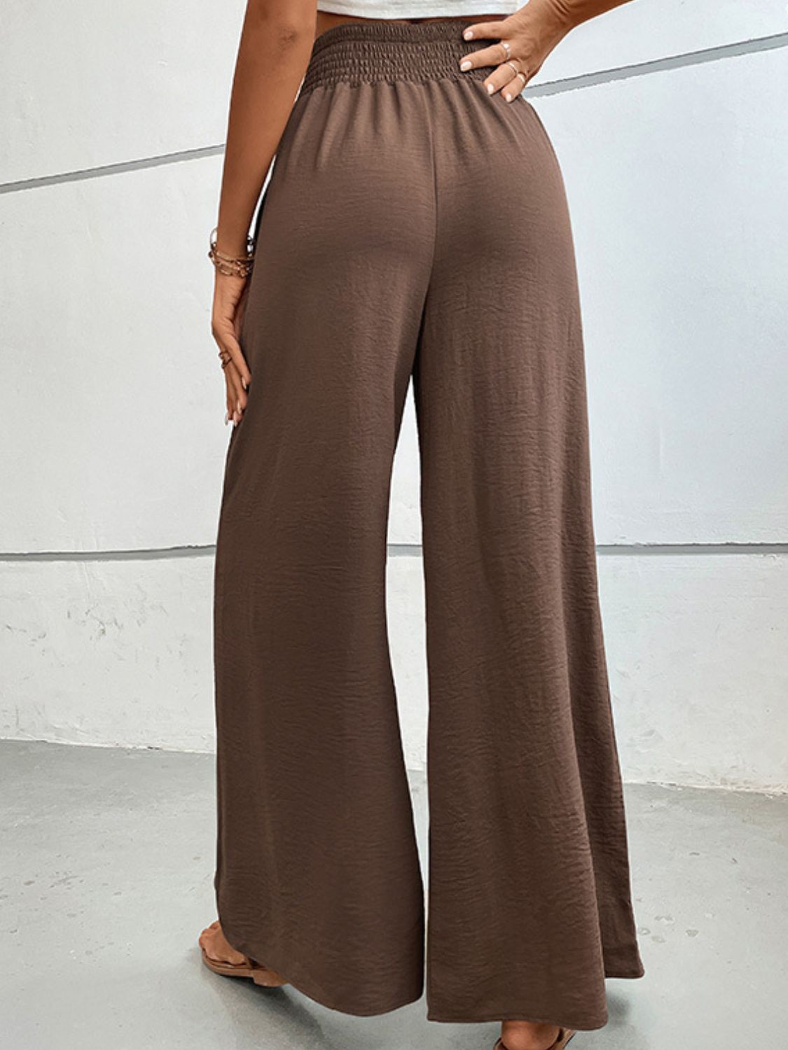 Wide Waistband Relax Fit Long Pants | Trousers Women's Trousers from PHUNKYN