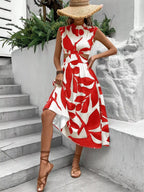 Cutout Printed Sleeveless Dress | Dresses Dress from PHUNKYN