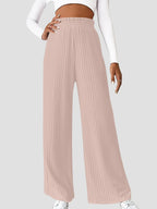 Ribbed High Waist Pants | Trousers Wide Leg Pants from PHUNKYN