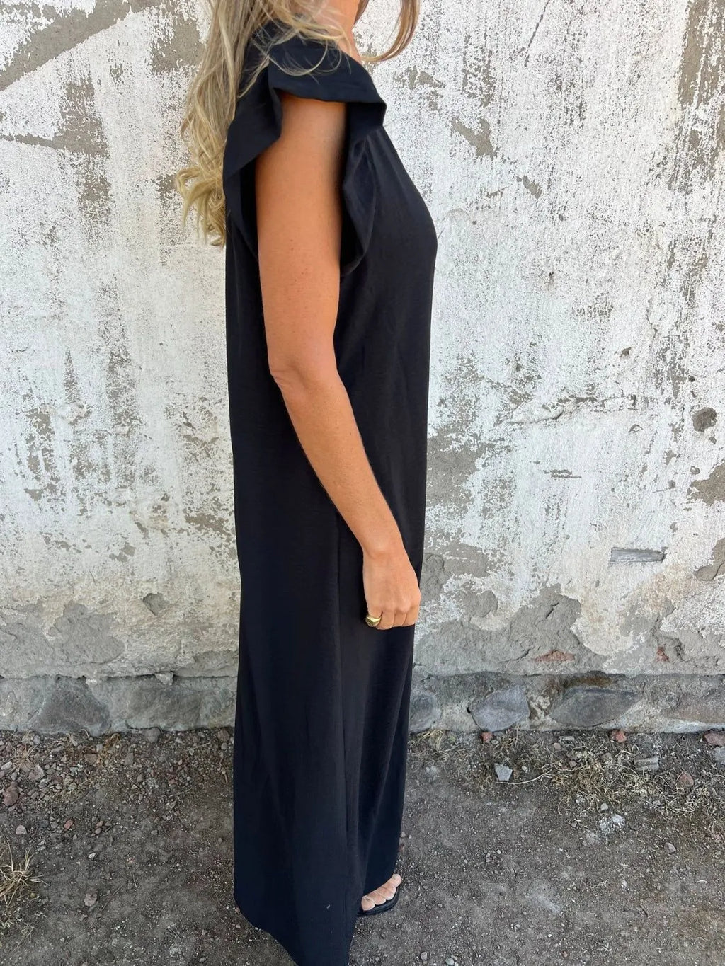 Full Size V-Neck Cap Sleeve Wide Leg Jumpsuit Plus Size | One-Pieces Jumpsuit from PHUNKYN