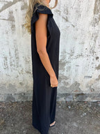 Full Size V-Neck Cap Sleeve Wide Leg Jumpsuit Plus Size | One-Pieces Jumpsuit from PHUNKYN