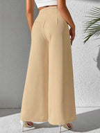 Wide Leg High Waist Pants | Trousers Women's Trousers from PHUNKYN