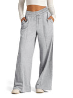 Drawstring Relaxed Fit Wide Leg Pants | Trousers Women's Trousers from PHUNKYN
