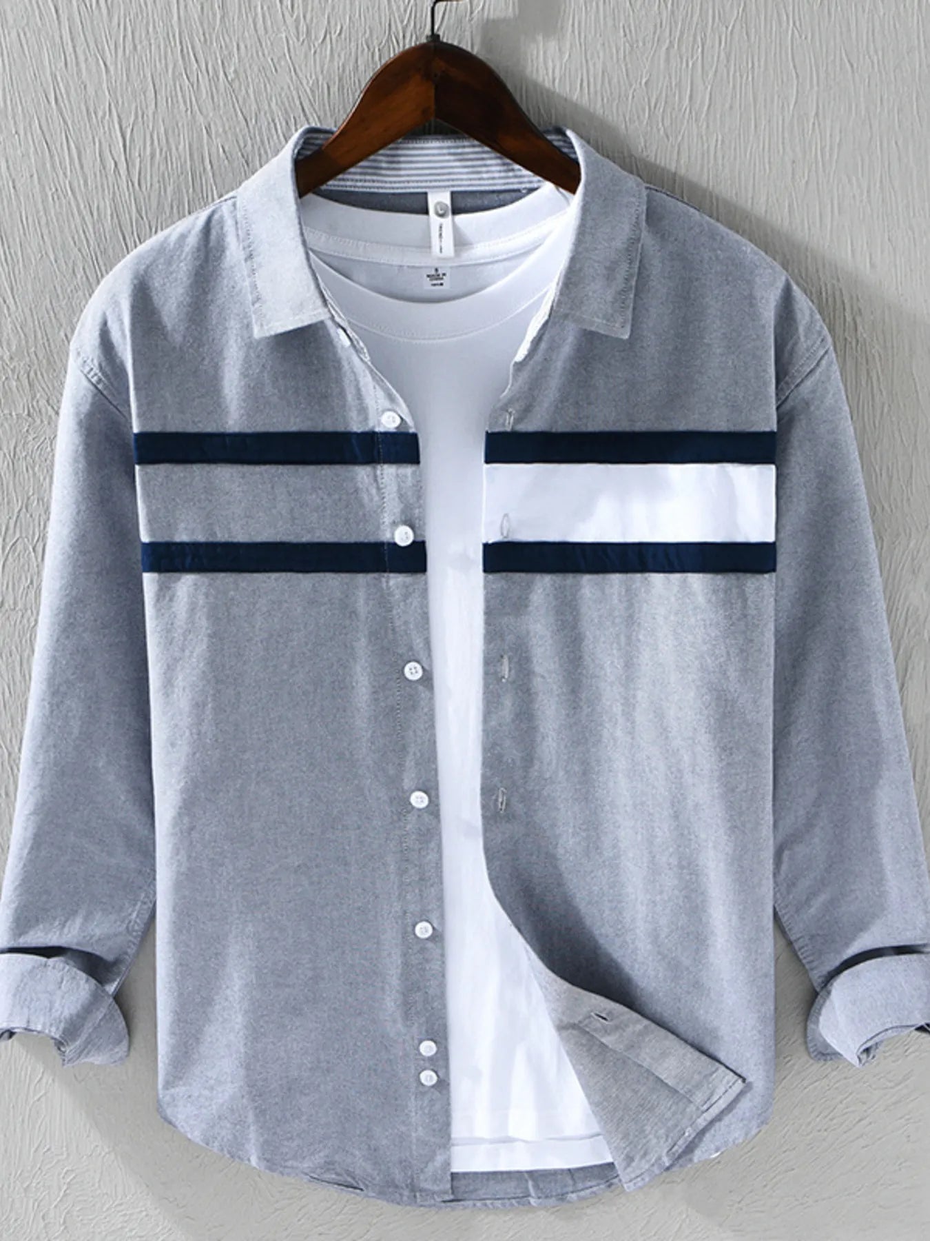 Men's Striped Button-Down Shirt | Shirts Shirt from PHUNKYN