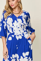 Printed Tie Back Wide Leg Jumpsuit | One-Pieces Jumpsuit from PHUNKYN