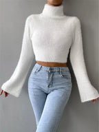 Turtleneck Flare Sleeve Sweater | Sweaters Sweater from PHUNKYN
