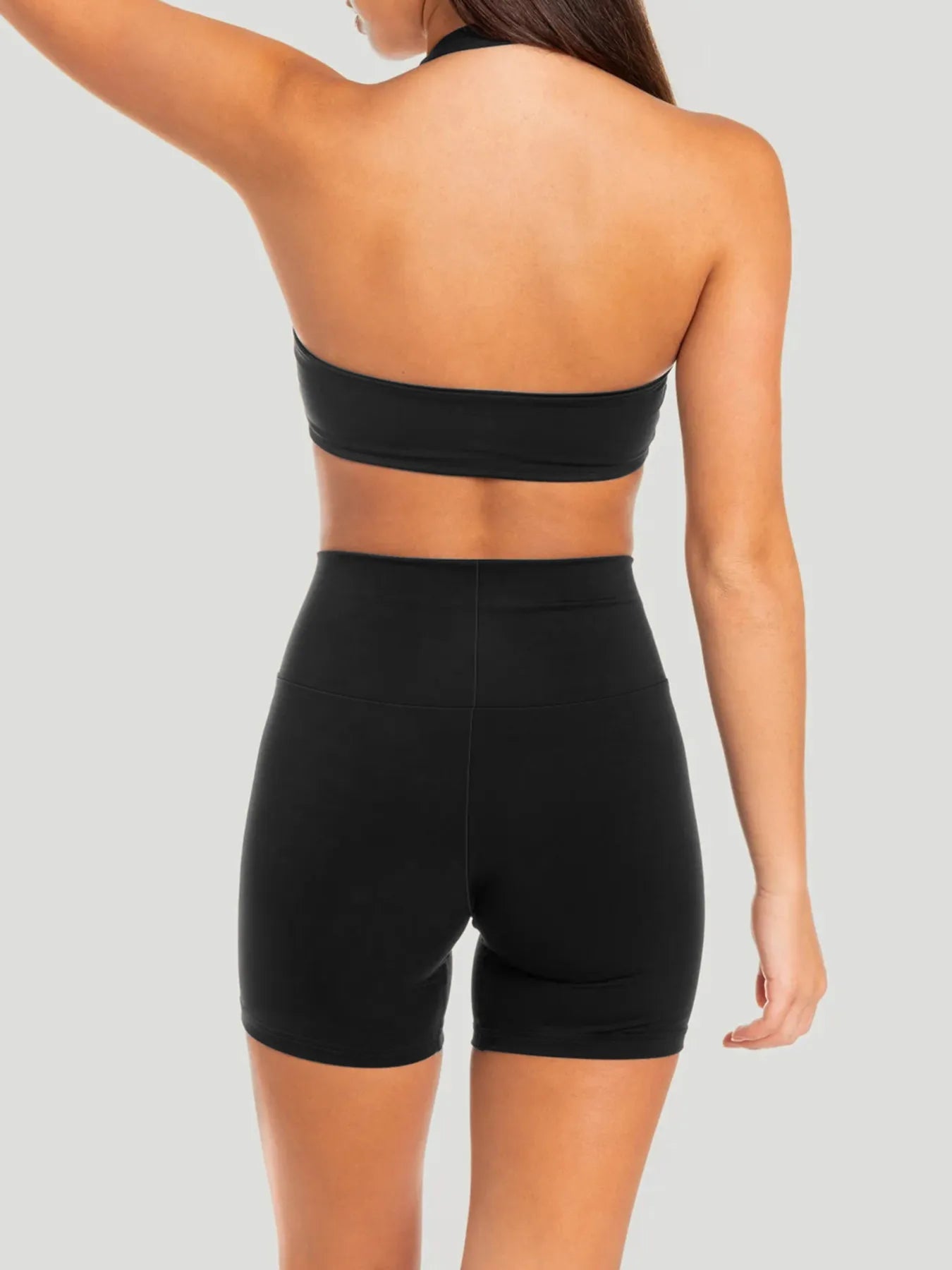 Halter Neck Cami and Shorts Active Set | Activewear Cami and Shorts from PHUNKYN