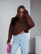 Boat Neck Drop Shoulder Sweater | Sweaters Sweater from PHUNKYN
