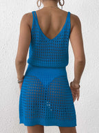 Crochet Knit Cover Up Mini Dress | Cover Ups Cover up from PHUNKYN
