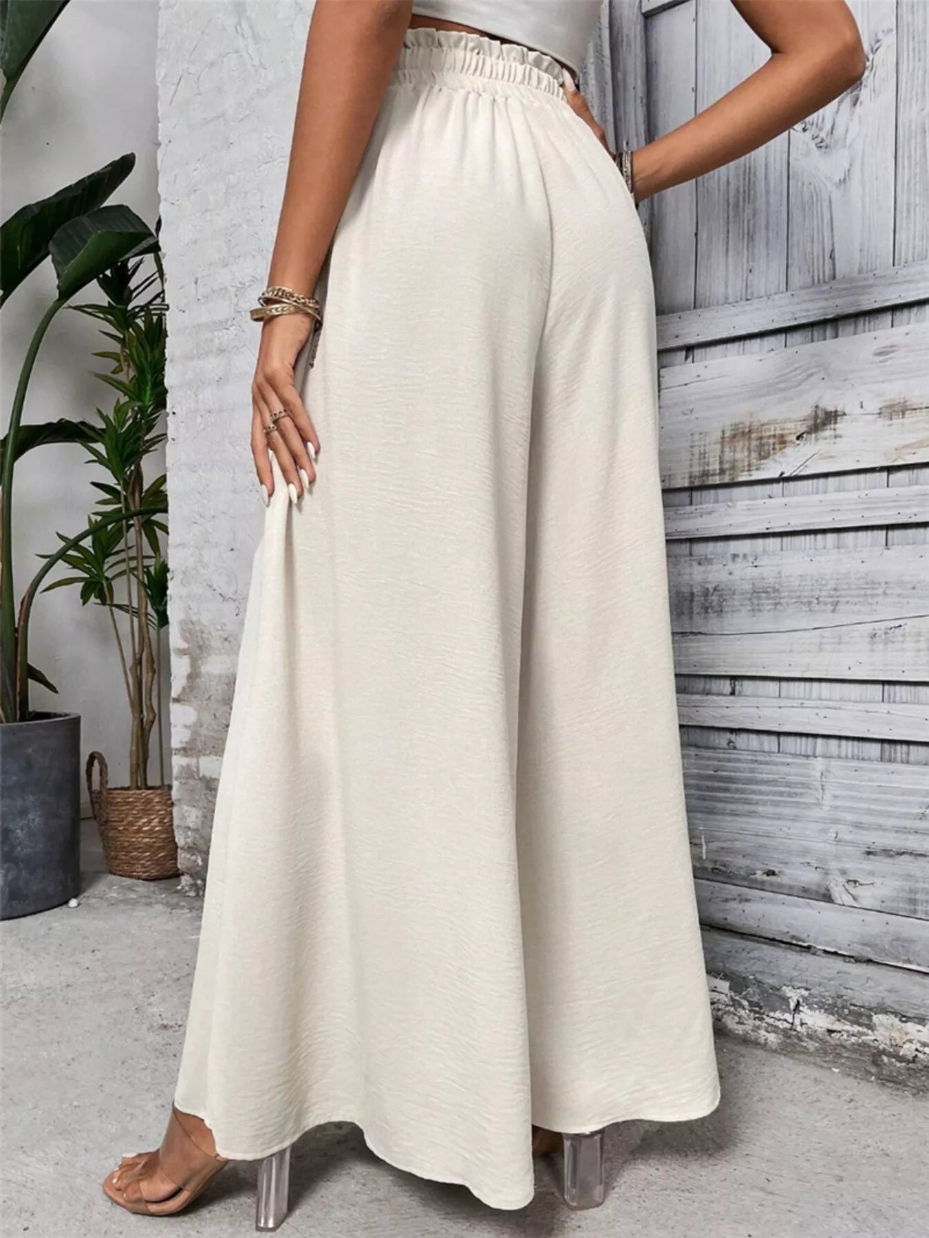 Frill Wide Leg Pants | Trousers Wide Leg Pants from PHUNKYN