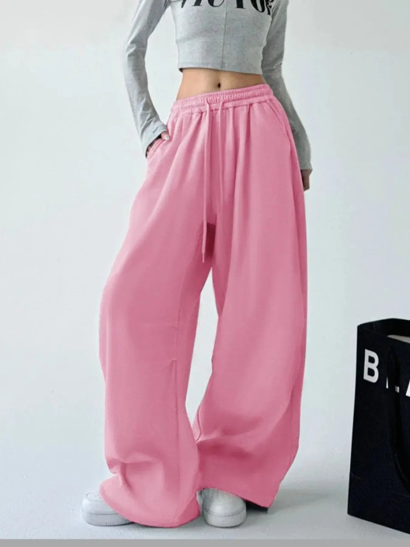 Oversized Wide Leg Drawstring Pants | Trousers Oversized Wide Leg Pants from PHUNKYN