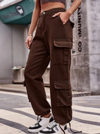 Casual Wide Leg Cargo Jeans | Jeans Cargo Pants from PHUNKYN
