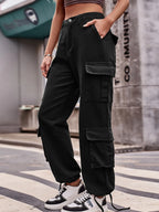 Casual Wide Leg Cargo Jeans | Jeans Cargo Pants from PHUNKYN