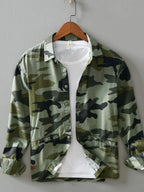 Men's Camouflage Button Up Long Sleeve Shirt | Shirts Shirts from PHUNKYN