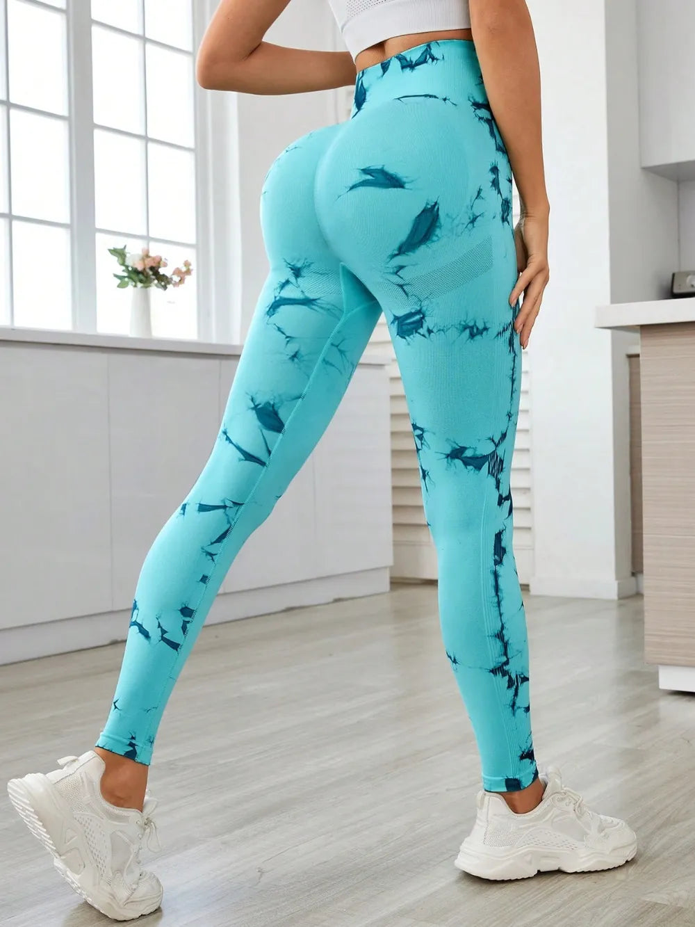 Printed High Waist Active Leggings | Leggings Leggings from PHUNKYN
