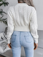 Cable-Knit Round Neck Sweater | Sweaters Sweater from PHUNKYN