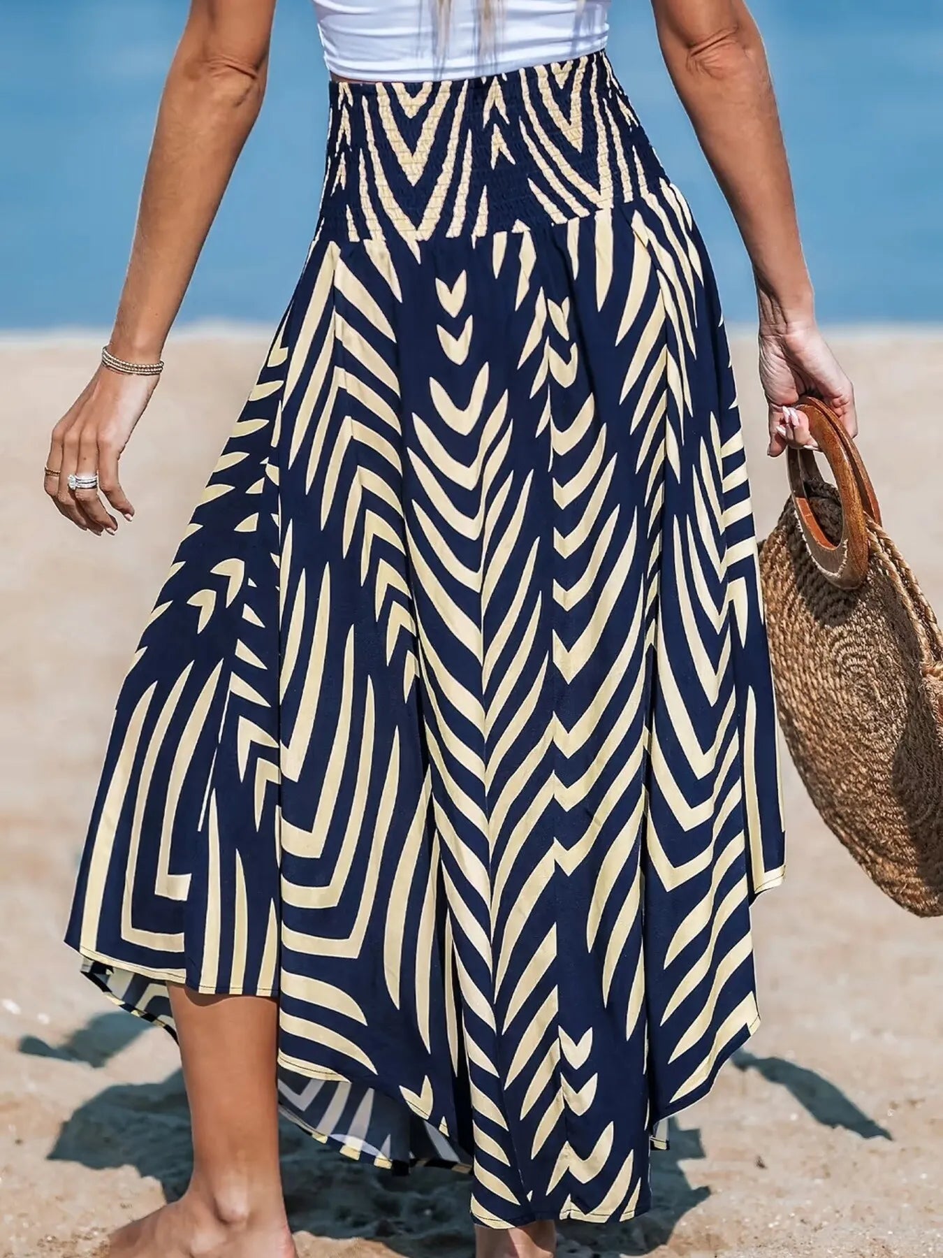 Printed High Waist Maxi Skirt | Skirts Maxi Skirt from PHUNKYN